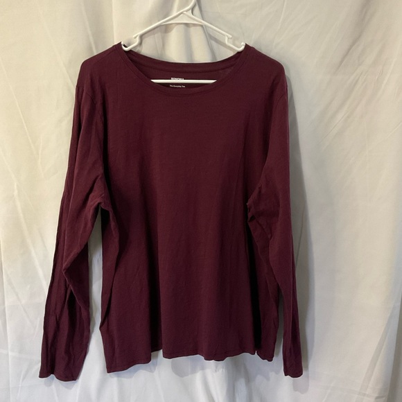 Sonoma Women’s Long Sleeve Burgundy Shirt Plus Size XXL - Picture 2 of 9